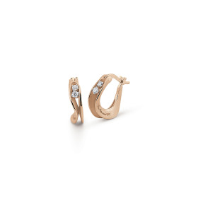 Roségold, Ohrringe, Cammilli Dune Creolen GOR1240J