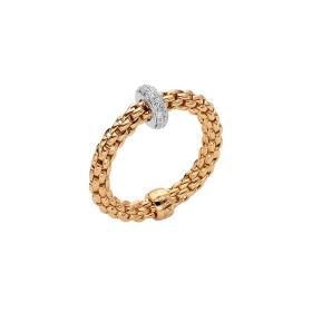 Weißgold, Ringe, FOPE Prima Flex'it Ring mit Diamanten 74508AX_BB_G_XBX_00S