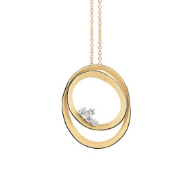         Gelbgold, Halsschmuck, Cammilli Dune Solar Anhänger mit Halskette GPE3091U