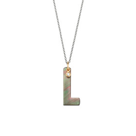 Silber farbig beschichtet, Halsschmuck, Gellner Love Letters Collier, Ref: 2-81716-12