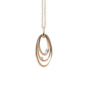 Weißgold, Halsschmuck, Cammilli Dune Anhänger mit Halskette GPE1245J