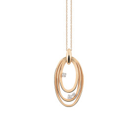 Roségold, Halsschmuck, Cammilli Dune Chic Anhänger mit Halskette GPE3671ICOJ