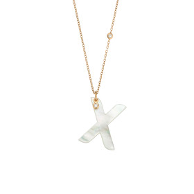 Roségold, Halsschmuck, Gellner Love Letters Collier, Ref: 2-81713-24