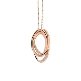 Roségold, Halsschmuck, Annamaria Cammilli Firenze Galaxy Anhänger mit Halskette GPE3650GALP
