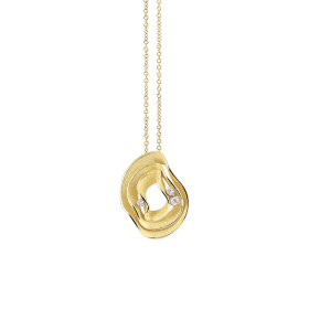        Gelbgold, Halsschmuck, Cammilli Dune Anhänger mit Halskette GPE3256U