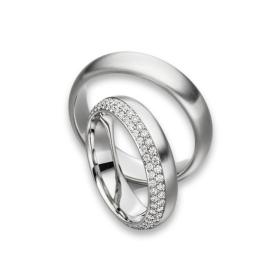Platin, Ringe, Henrich & Denzel Brillante Trauringe  P5835.11000-P5835.50000