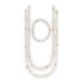 Roségold, Halsschmuck, Gellner MODERN CLASSICS Set (2 Colliers und 1 Armband) 5-24477-04
