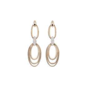 Roségold, Ohrringe, Annamaria Cammilli Dune Chic Pavé Ohrringe GOR3676PAVN