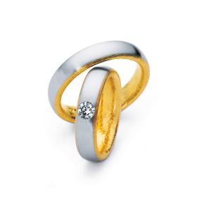 Platin, Ringe, Henrich & Denzel Insieme Trauringe A1915.01000-A1915.02000