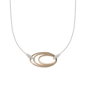 Weißgold, Halsschmuck, Annamaria Cammilli Dune Chic Pavé Halskette GCO3678PAVN