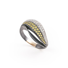 Weißgold, Ringe, Cammilli Velaa Color Ring GAN3299V07E