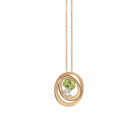 Weißgold, Halsschmuck, Annamaria Cammilli Dune Solar Color Anhänger mit Halskette GPE3390JT11