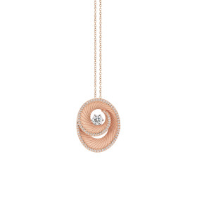 Roségold, Halsschmuck, Annamaria Cammilli Athena Anhänger mit Halskette GPE3614PT40