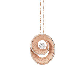 Roségold, Halsschmuck, Annamaria Cammilli Athena Anhänger mit Halskette GPE3499PT40