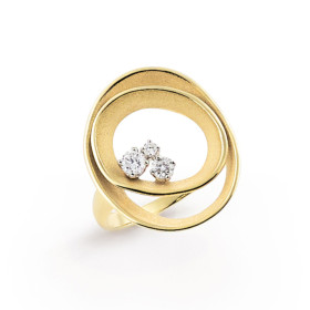 Gelbgold, Ringe, Cammilli Dune Solar Ring GAN3093U