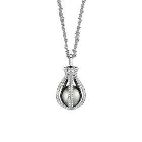 Weißgold, Halsschmuck, Gellner WAVE Collier mit Einhänger 5-24511-01