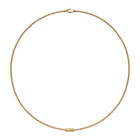 Gelbgold, Halsschmuck, FOPE Aria Halskette mit einem weißen Brillanten 89103CX_BB_G_XGX_037