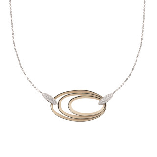 Roségold, Halsschmuck, Cammilli Dune Chic Pavé Halskette, Ref: GCO3678PAVN