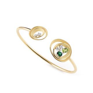 Gelbgold, Armschmuck, Cammilli Dune Solar Color Armreif, Ref: GBR3496UT14