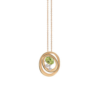 Roségold, Halsschmuck, Cammilli Dune Solar Color Anhänger mit Halskette, Ref: GPE3390JT11