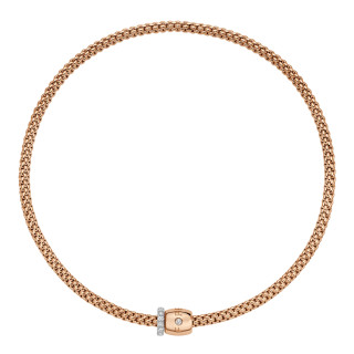 Roségold, Halsschmuck, FOPE Solo Flex'it Halskette, Ref: 62606CX_PB_R_XBX_034