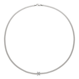 Weißgold, Halsschmuck, FOPE Prima Flex'it Collier, Ref: 74408CX_PB_B_BBB_043