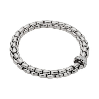 Weißgold, Armschmuck, FOPE Eka Flex'it Armband mit Diamantpavé, Ref: 60711BX_PB_B_XBX_0XS