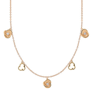 Roségold, Halsschmuck, Cammilli Desert Rose Collier, Ref: GCO3475J