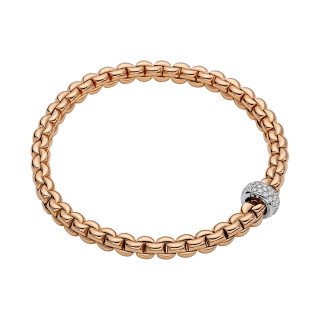 Roségold, Armschmuck, FOPE Eka Flex'it Armband mit Diamantpavé, Ref: 72110BX_PB_R_XBX_0XS