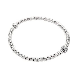 Weißgold, Armschmuck, FOPE Eka Flex'it Armband mit Diamantpavé, Ref: 73301BX_PB_B_XBX_0XS