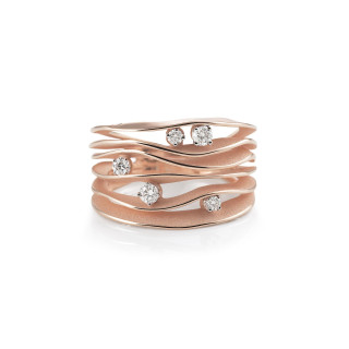 Roségold, Ringe, Cammilli Dune Ring, Ref: GAN0914P