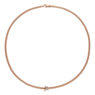 Roségold, Halsschmuck, FOPE Prima Flex'it Collier, Ref: 74408CX_BB_R_RBR_043