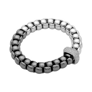 Weißgold, Armschmuck, FOPE Eka Flex'it Armband mit Diamantpavé, Ref: 52107B2_PB_5_XBX_0XS