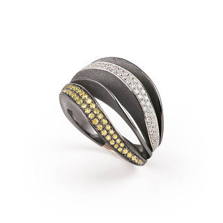 Gold farbig veredelt, Ringe, Cammilli Velaa Color Ring, Ref: GAN3298V07E