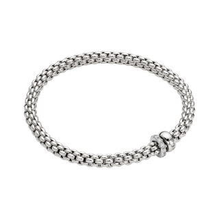 Weißgold, Armschmuck, FOPE Eka Flex'it Armband mit Diamantpavé, Ref: 62406BX_PB_B_BBX_0XS
