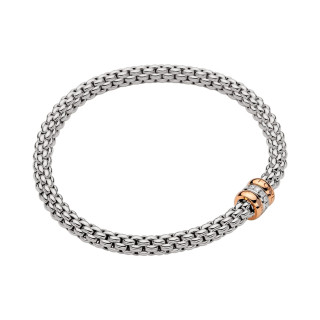 Weißgold, Armschmuck, FOPE Solo Flex'it Armband, Ref: 62106BX_BB_B_RBR_0XS