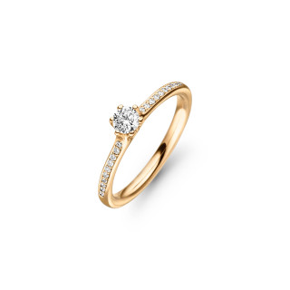 Roségold, Ringe, Henrich & Denzel Diva Solitärring, Ref: RS006.02000