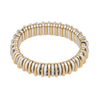 Gelbgold &amp;amp; Weißgold, Armschmuck, FOPE Panorama Flex'it Armband, Ref: 58904BX_BB_B_GBX_0XS