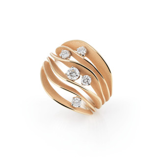 Roségold, Ringe, Cammilli Dune Precious Ring, Ref: GAN3131J