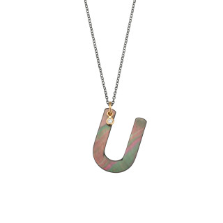Silber farbig beschichtet, Halsschmuck, Gellner Love Letters Collier, Ref: 2-81714-21