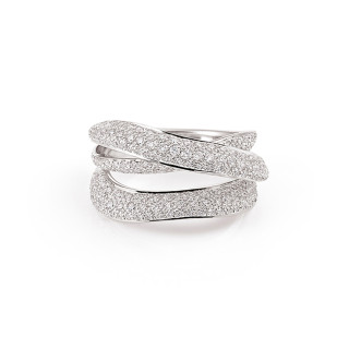 Weißgold, Ringe, Cammilli Firenze Pavé Ring, Ref: GAN3659PAVW