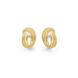 Gelbgold, Ohrringe, Cammilli Velaa Star Ohrringe, Ref: GOR3249U