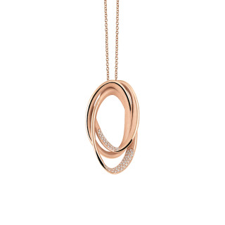 Roségold, Halsschmuck, Cammilli Firenze Galaxy Anhänger mit Halskette, Ref: GPE3650GALP