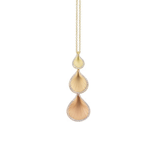 Gelbgold, Halsschmuck, Cammilli Goccia Anhänger mit Halskette, Ref: GPE2110G