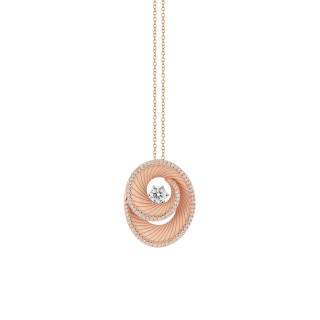 Roségold, Halsschmuck, Cammilli Athena Anhänger mit Halskette, Ref: GPE3614PT40