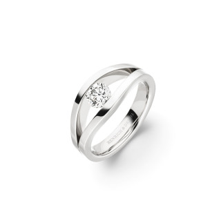 Platin, Ringe, Henrich & Denzel Tensio Solitärring, Ref: P7500.05000