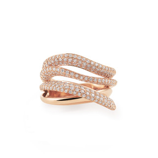 Roségold, Ringe, Cammilli Firenze Pavé Ring, Ref: GAN3658PAVP