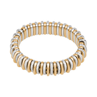 Gelbgold &amp;amp; Weißgold, Armschmuck, FOPE Panorama Flex'it Armband, Ref: 58904BX_BB_G_GBX_0XS