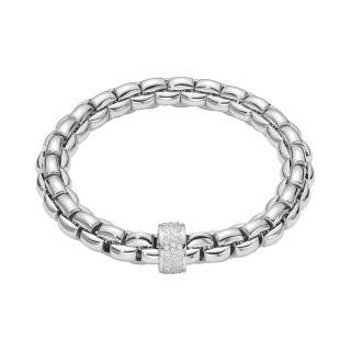 Weißgold, Armschmuck, FOPE Eka Flex'it Armband mit Diamantpavé, Ref: 60411BX_PB_B_XBX_0XS