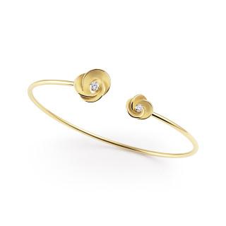 Gelbgold, Armschmuck, Cammilli Desert Rose Armreif, Ref: GBR3235U